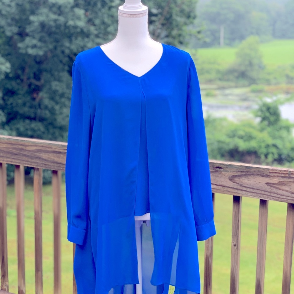 Blue Chico’s Breezy Tunic size 1